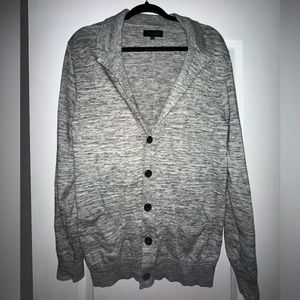 Men’s grey button cardigan
